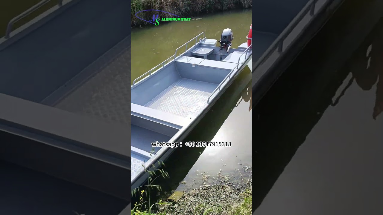 Băta de lucru cu barca de pescuit din aluminiu. | MS Shipbuilding
