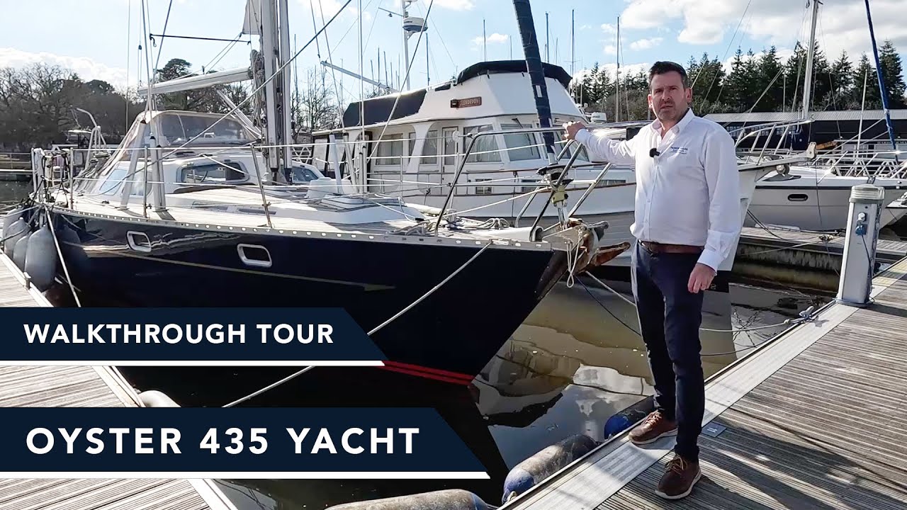Oyster 435 Navigare Yacht Walkthrough Tour - întins la plutire la Bucklers Hard