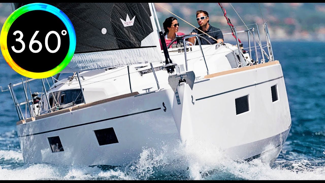 360 ° Video Sail Beneteau Oceanis 38.1 Marea Neagră uimitoare România Limanu Trip Virtual Tur Shark HD 6K