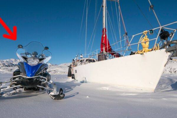 Barca noastră este înghețată 100%, așa că acum mergem la asta