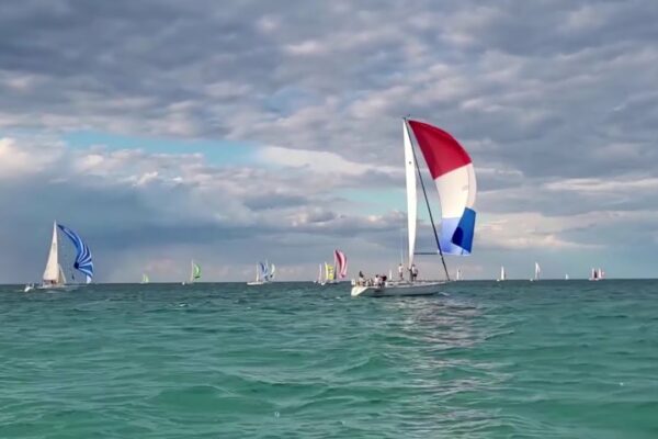 Sail Barci în Lacul Huron, Sarnia, ON, Canada