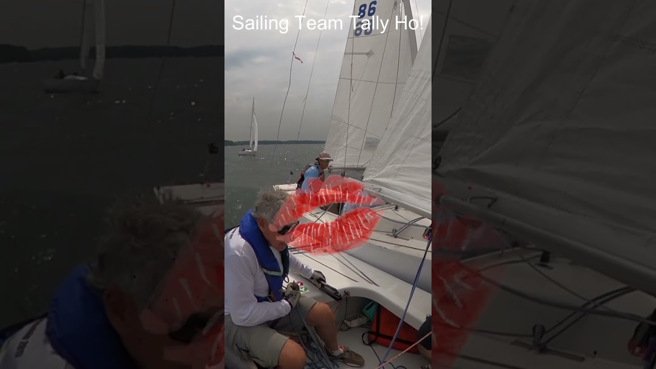 Când se sărută bărcile de curse! #sailing #sailingvideo #yachting #lakeminnetonka