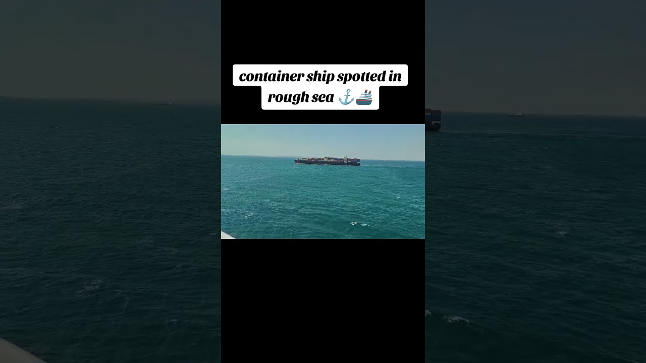 Nava de container observată în bruta #ship #lifeatsea #sailor #shipspotter #shiplovers #shipspotting
