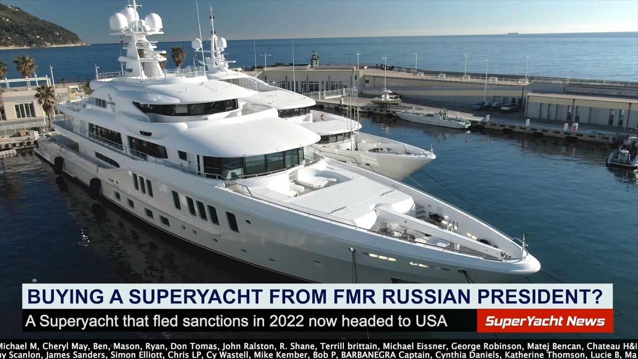 Miliardarul auto din SUA cumpără fericit să cumpere Superyacht de la fostul președinte rus | Clipuri sy
