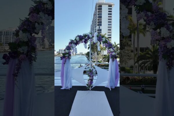 Nunta de iaht elegantă în Fort Lauderdale | Sărbătoarea Dreamului Soarelui AncA & Mark