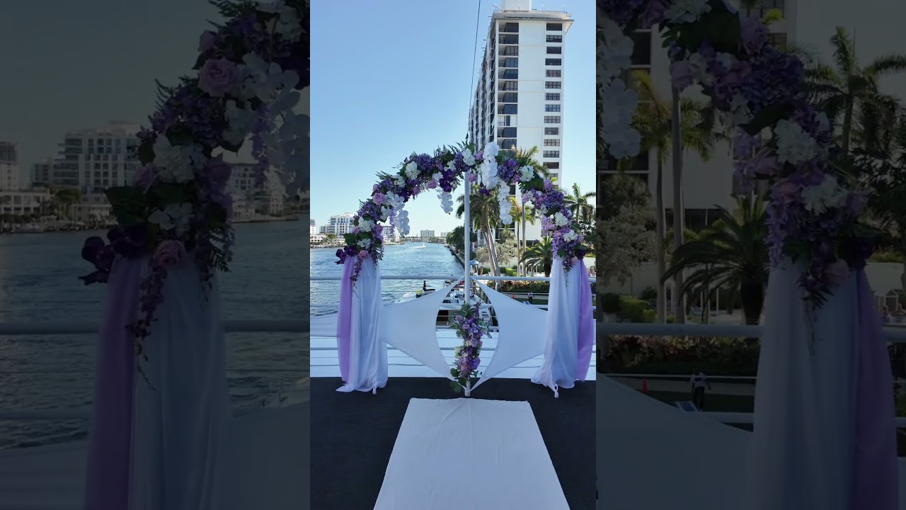 Nunta de iaht elegantă în Fort Lauderdale | Sărbătoarea Dreamului Soarelui AncA & Mark