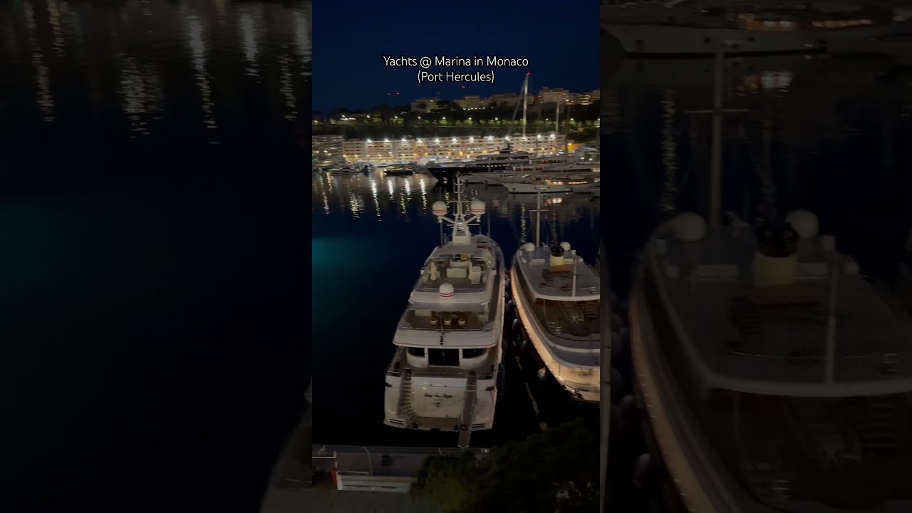 Yachts @ Marina în Monaco (Port Hercules). #Monaco #DVSlegends