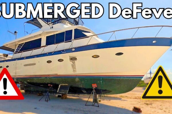 50 'barcă scufundată! Mai poți fi mai liveaboard? 1989 50 'Defever | Turnee de iaht port