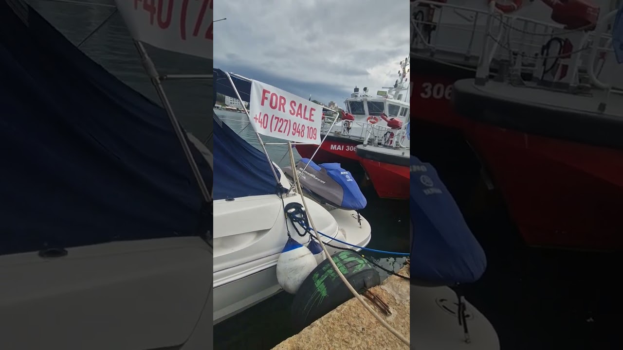 O super barca de vânzare în Portul Turistic Tomis din Constanța / A super boat for sale