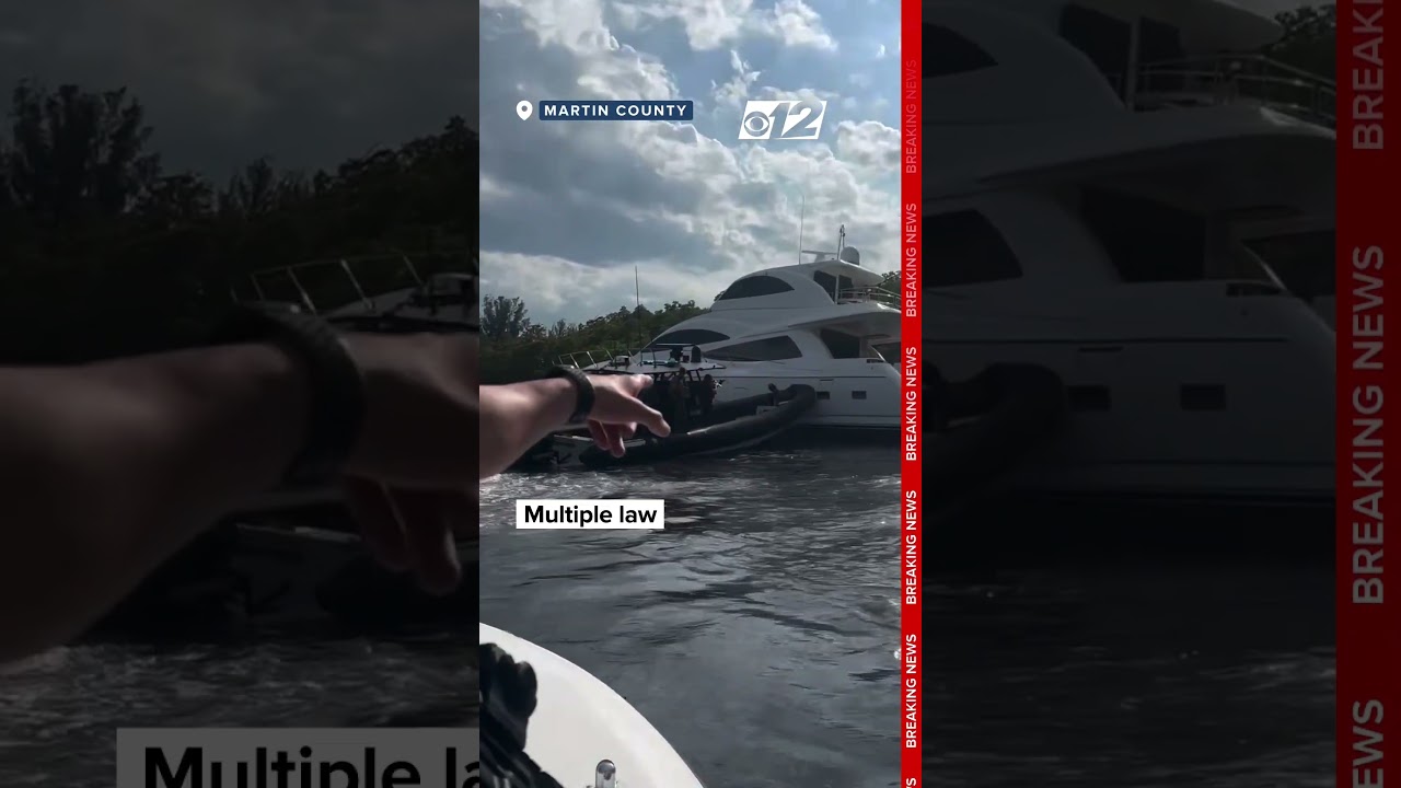 Yacht -uri de lux furate curge pe intracoastal, deputații înconjoară suspect