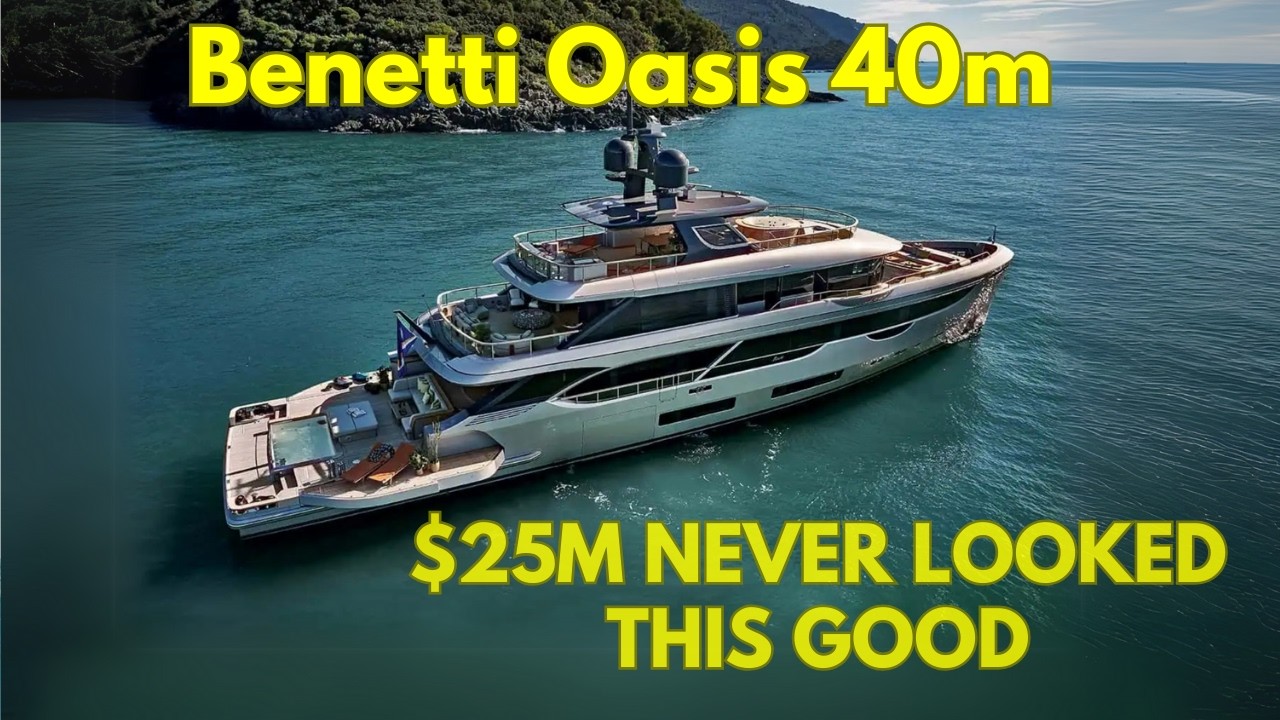 Benetti Oasis 40m Yacht Tour - Design iconic de club de plajă + Capabil global - YachtSpecsDirect.com