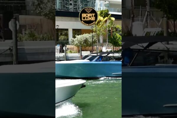 Vanquish Yacht Ice Blue Miami