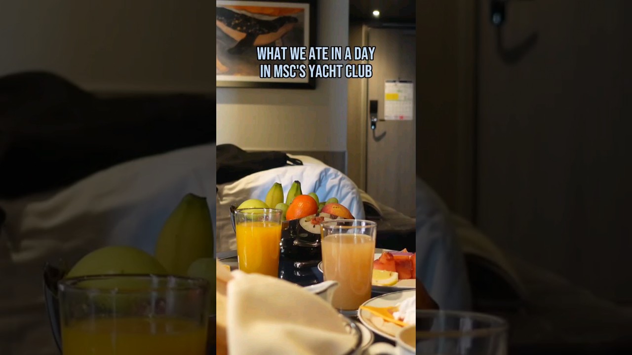 Ce am mâncat într -o zi în MSC's Yacht Club ...