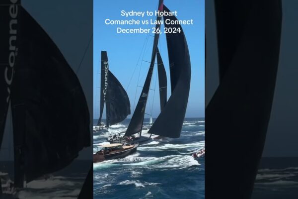 Sydney to Hobart Race - Comanche vs Law Connect. 26 decembrie 2024 #australianAcing #sydneytohobart