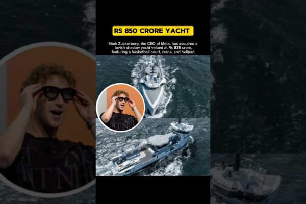 „Yachtul Rs 835 CR al lui Mark Zuckerberg îți va arunca mintea!