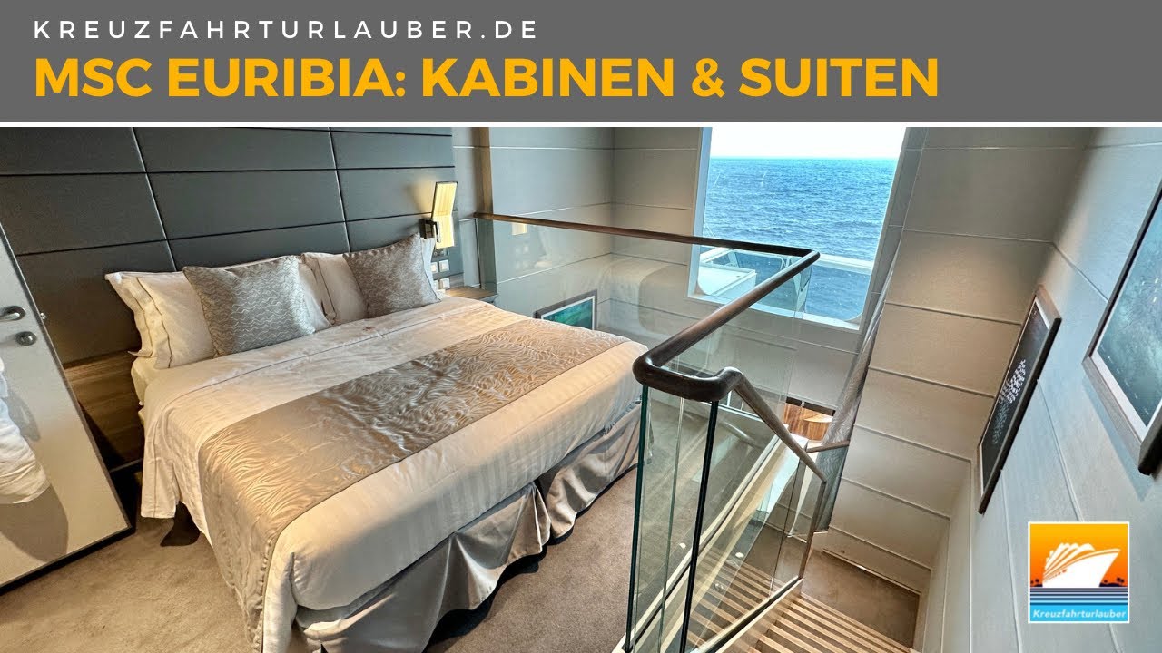 MSC Euribia: Toate cabinele și apartamentele la bord dintr -o privire - inclusiv MSC Yacht Club!