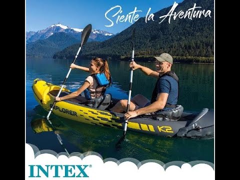 Intex 68307 Explorer K2 cu 2 rânduri - 312 x 91 x 51 cm Caiac gonflabil