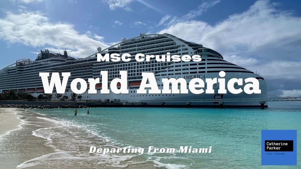 Turnește uimitorul MSC World America Una dintre cele mai mari nave de croazieră din World + Yacht Club