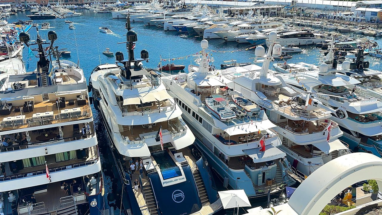 Spectacular 2023 Monaco Yacht Show, stilul de viață de lux de lux al lui Bilionaire #Billionaire #luxury