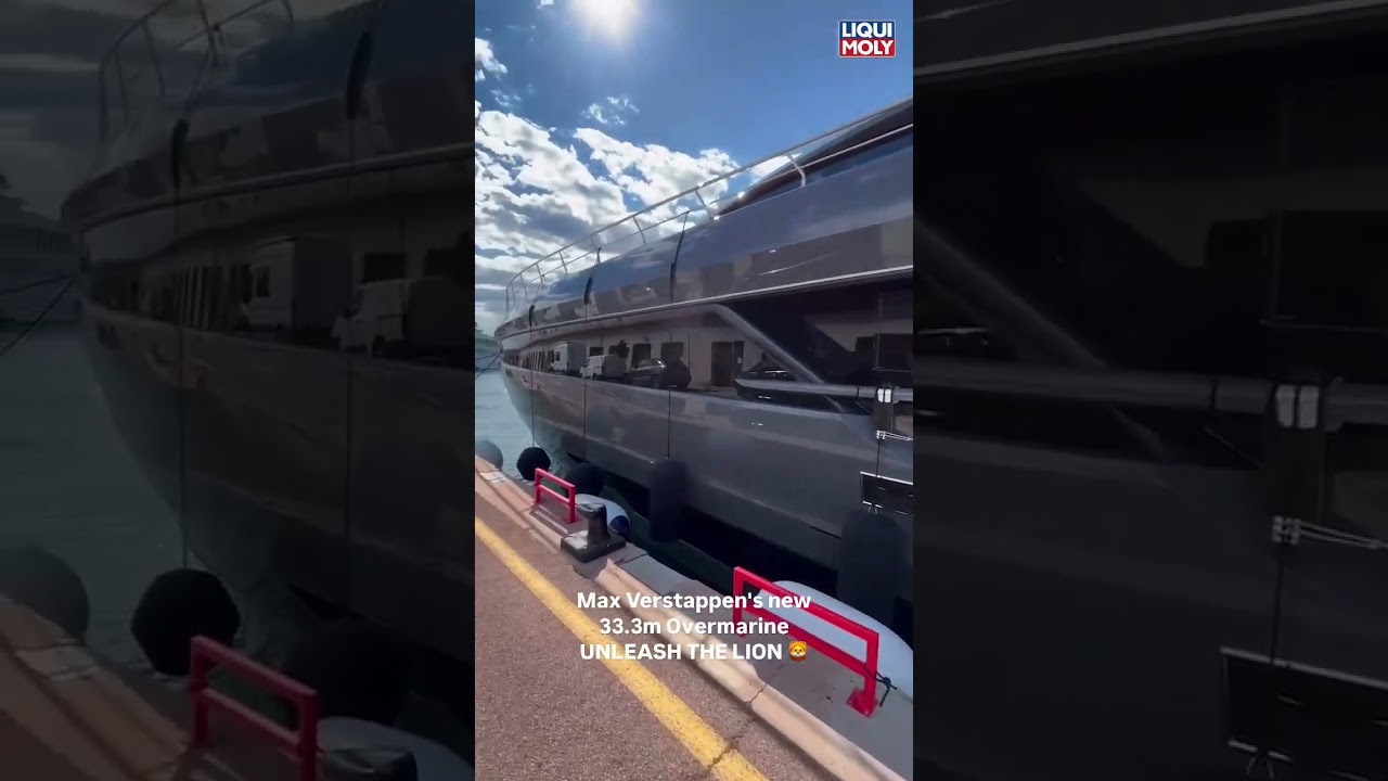 Noul Yacht de 33,3 m al lui Max Verstappen dezlănțuie leul