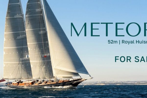 Yacht de navigare a anului de vânzare - 52m meteor de Royal Huisman #sailing #sailingyacht #yachts