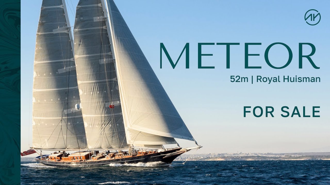 Yacht de navigare a anului de vânzare - 52m meteor de Royal Huisman #sailing #sailingyacht #yachts