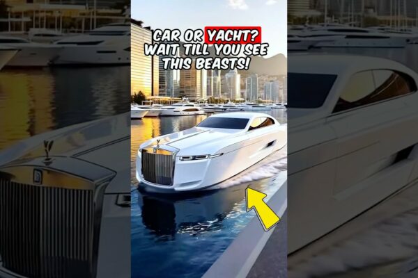 Ați văzut vreodată un iaht cu ADN -ul unei mașini de lux? 👁️‍🗨️⚙️