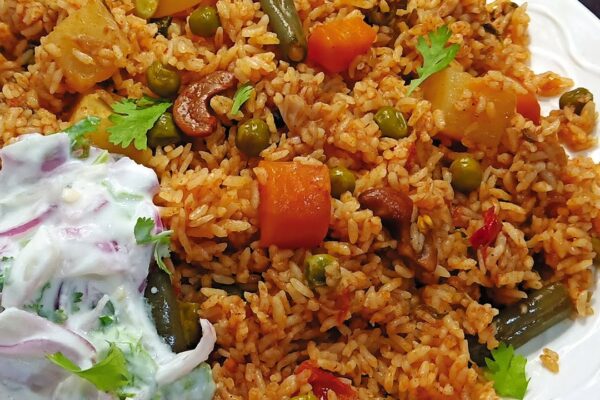 Vege biryani # legume biryani # veg biryani # restampent stil legume biryani