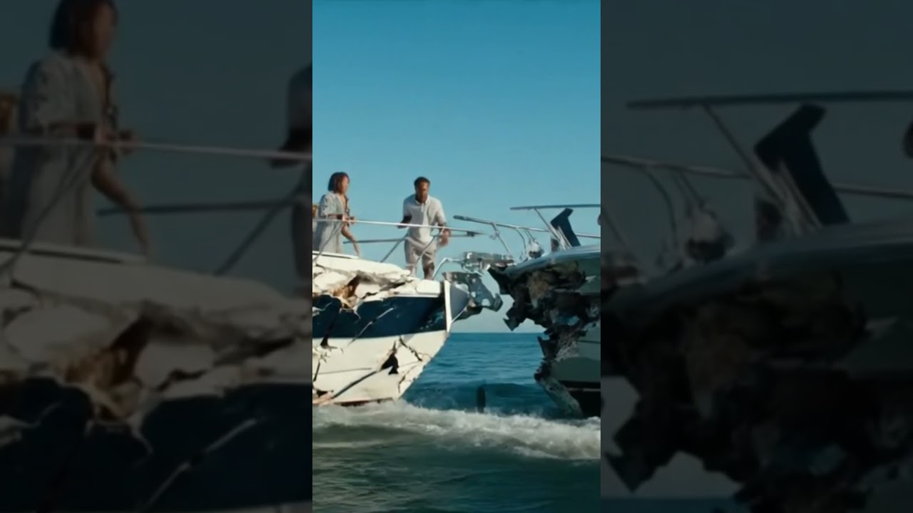 Două iahturi de lux s -au ciocnit, iar tensiunile au crescut după coliziune.