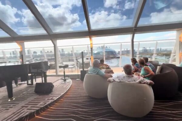 MSC World America 2025 Yacht Club Lounge Bar & Restaurant