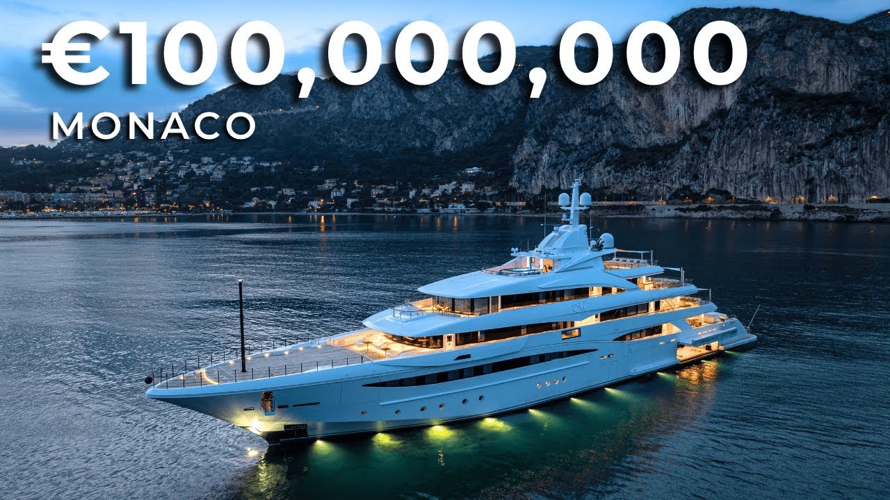 În interiorul unui iaht de lux de 100 de milioane de euro - cel mai mare în Monaco!