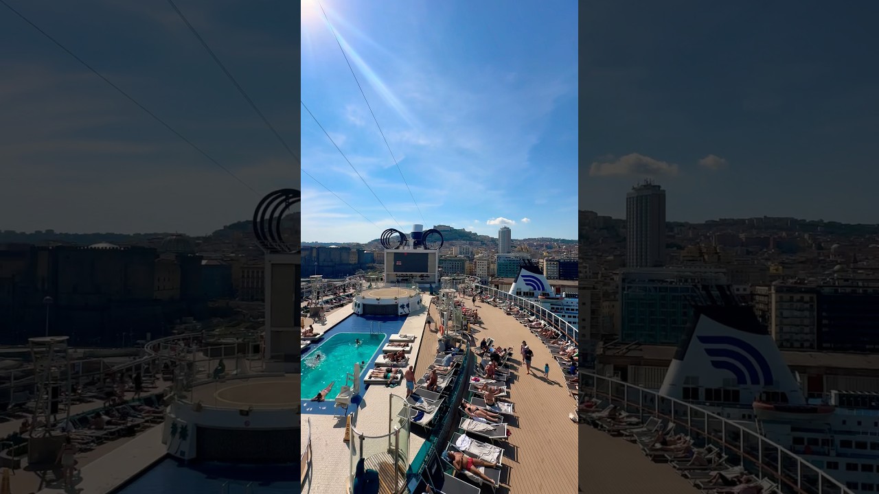 Port Napoli în timpul MSC Seaside Cruise Yacht-club