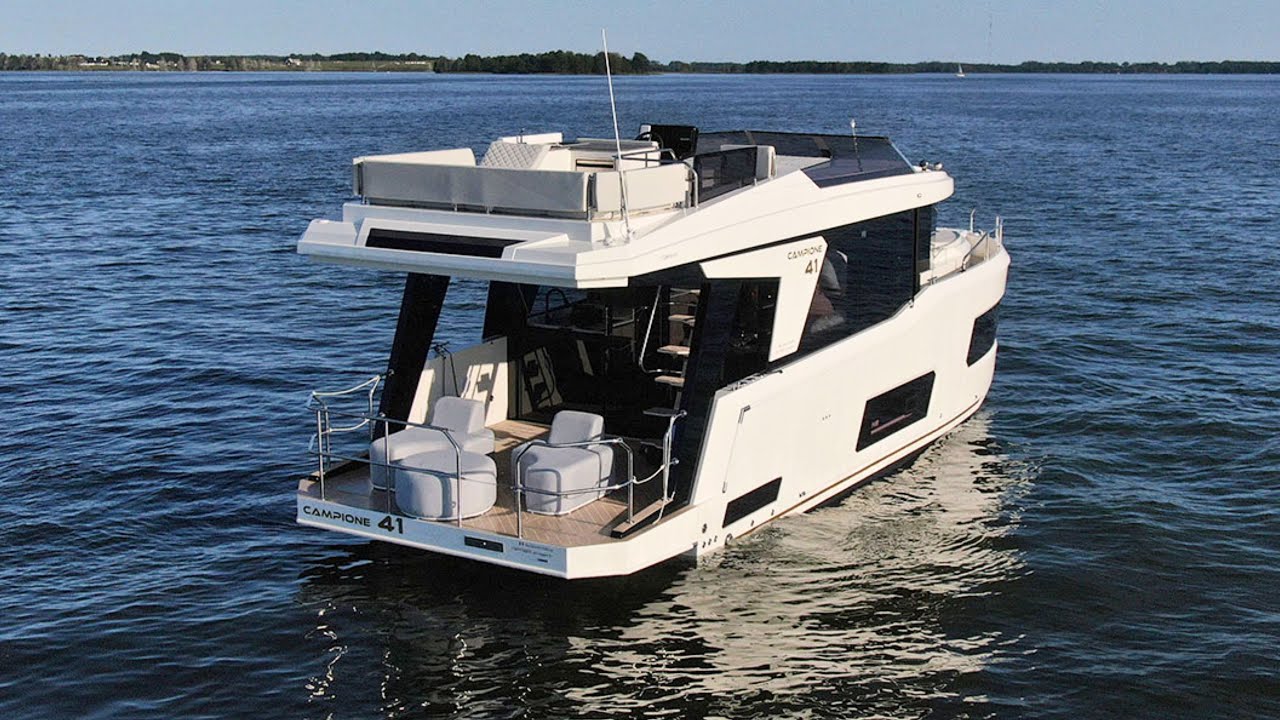 Viață pentru 300 € pe lună XXL Yacht de lux pentru barcă de casă la Berlin! Cobra Yachts Campione 41 Test Drive 2025