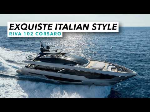 Stilul italian exquiste | Riva 102 Corsaro | Barca cu motor și yachting