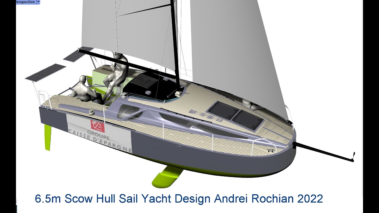 6,5 m cursa scow hull navine yacht cursa mini transat