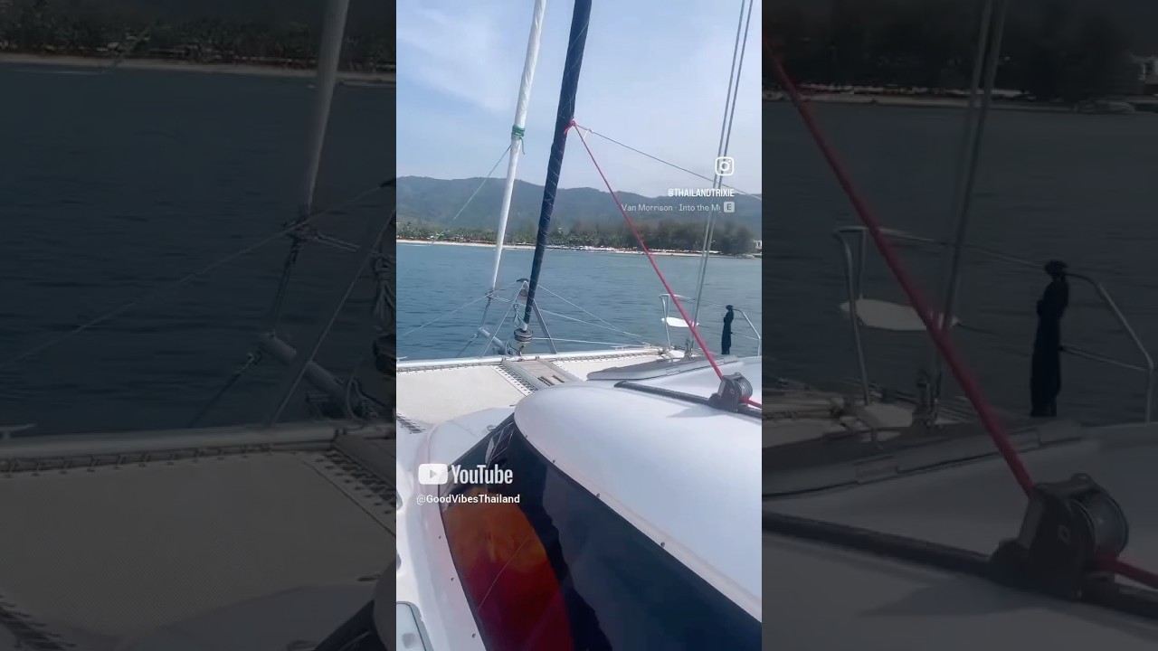 Navigați în jurul lumii în Catamaran #GoodVibestHailand #BoatLife #Sail #TravelLife #OceanLife