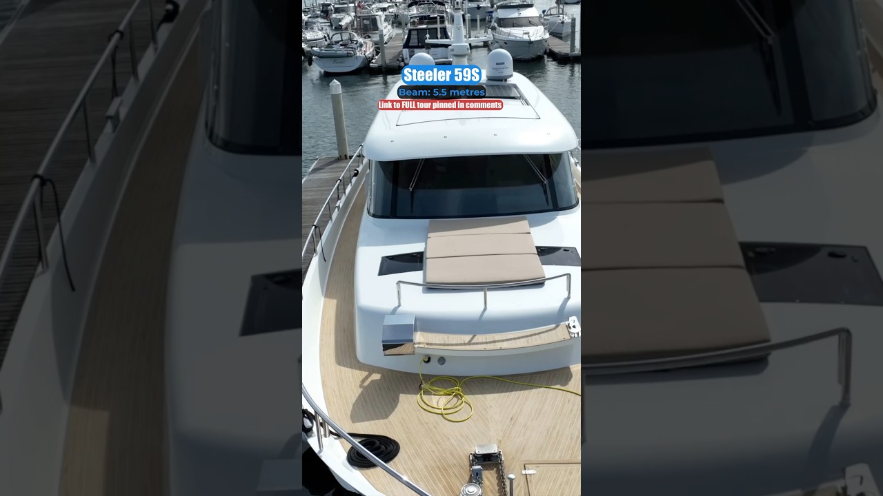 Filme de drone ale Yacht -ului Steeler 59s Steel Liveaboard Explorer! #BOATS #BOAT