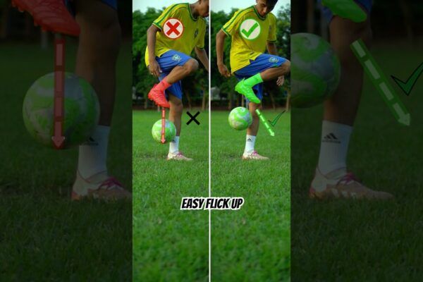 Tutorial ușor de flick up ⚽️ .. #fotbal #footballskills #soccer #flickup #tutorialvideo