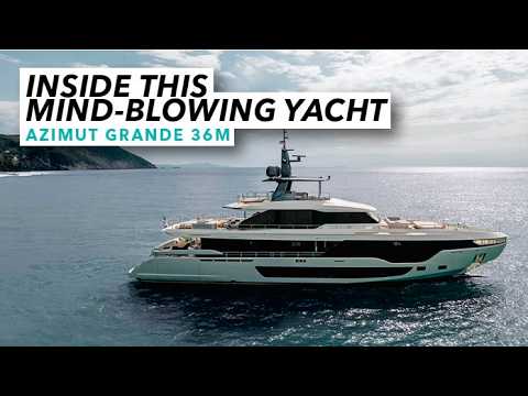 Interiorul iahtului care suflă mintea | Azimut Grande 36M | Barca cu motor și yachting