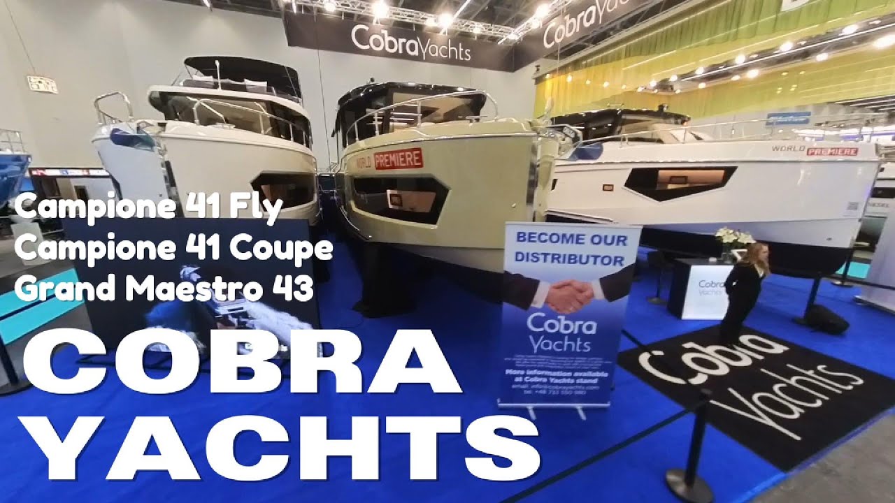 Cobra Yachts - Campione 41 Fly & 41 Coupe - Gran Maestro 43 - Boot Düsseldorf 2025 - Nautic Markt TV