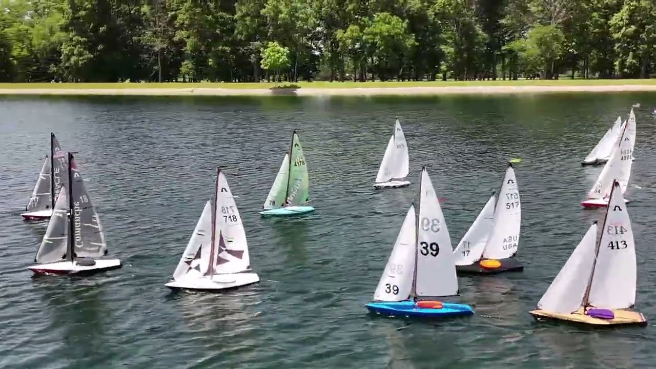 Racing pentru bărci cu pânze, Soling 1M Regatta 2025, Miami Valley Model Yacht Club, Day1