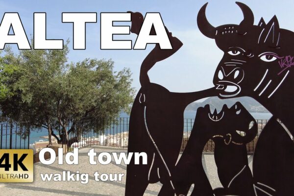 Altea (Orașul Vechi), Spania | Costa Blanca - Turul de mers pe jos 2023 [4k 60 fps]