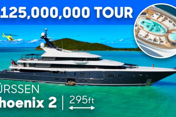 Cel mai scump tur de megayacht! Cu Helipad & Cinema! 🚁🍿