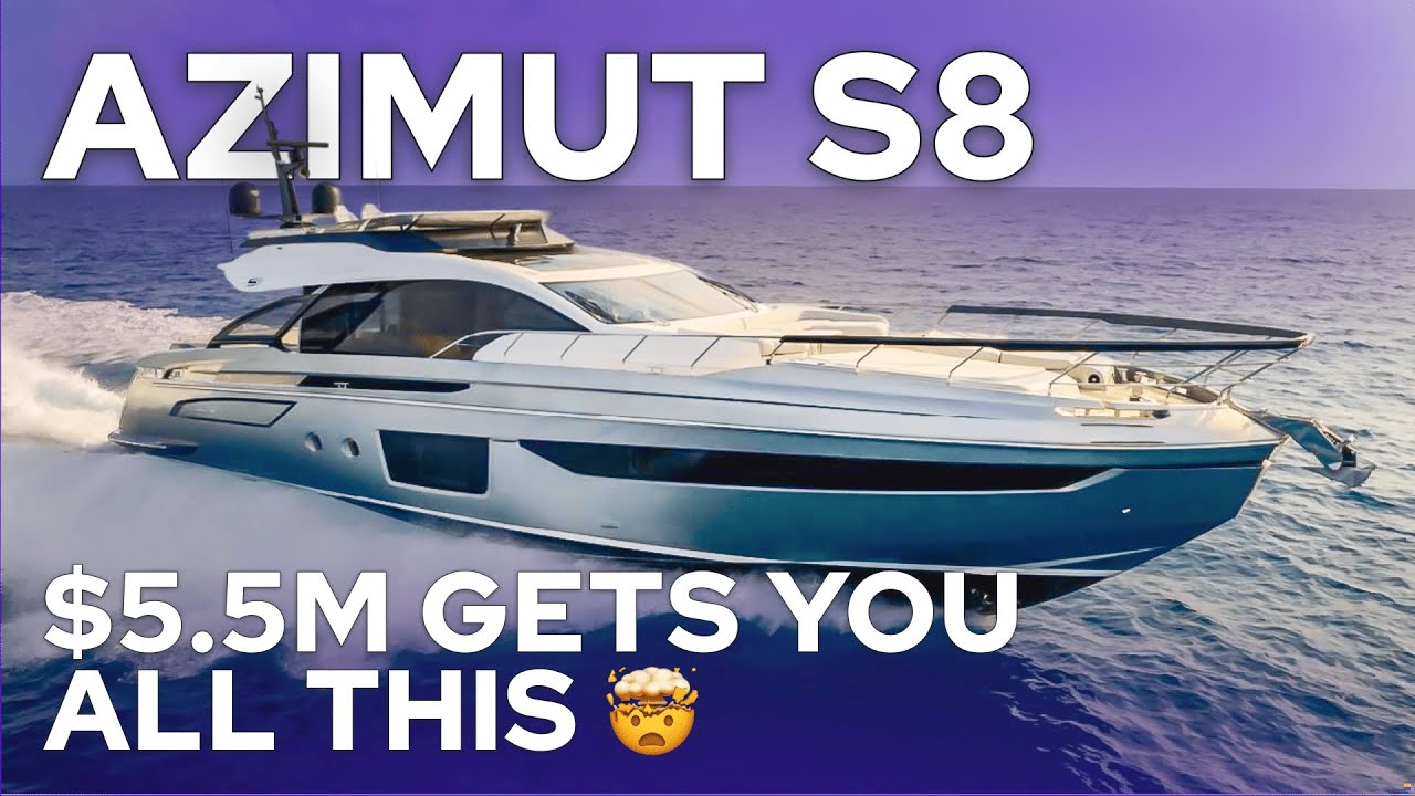 Azimut S8 - iahtul italian construit pentru familii moderne - Tur Yacht