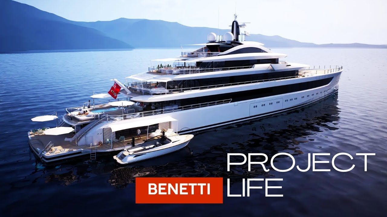Project Life 85m în superyacht -ul revoluționar al lui Benetti cu un salon rotativ | 2025 Tur Yacht