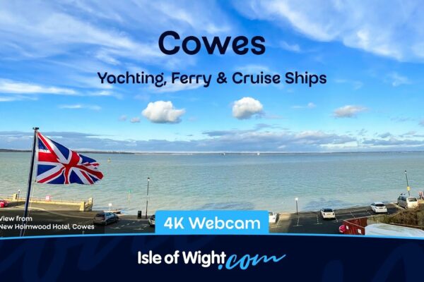 🔴 Camera Cowes 4K | Nave de yachting, feribot și croazieră | Solent & Southampton | Webcams Isle of Wight UK