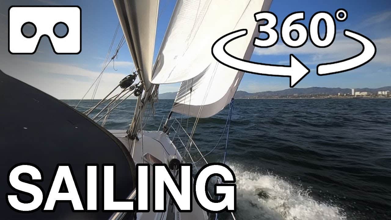 360VR navigare crudă - mult vânt - navigare reală - ASMR