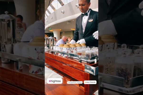 Timpul de ceai pe MSC Yacht Club de MSC Friends Jane Olesen ❤️ #MSCYACHTCLUB