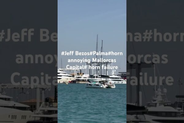 #Jeff #Bezos #Yacht #Koru Energare jumătate din #Palma de #mallorca cu probleme cu corn astăzi. #Billionaire