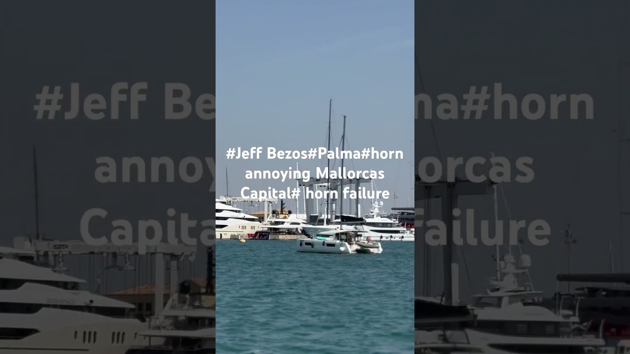 #Jeff #Bezos #Yacht #Koru Energare jumătate din #Palma de #mallorca cu probleme cu corn astăzi. #Billionaire